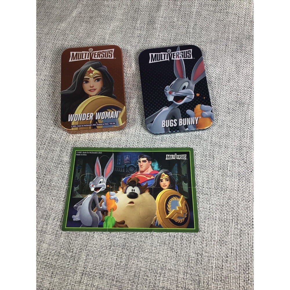 McDonalds Warner Brothers Multiverse Wonder Woman / Bugs Bunny Puzzle Included‎